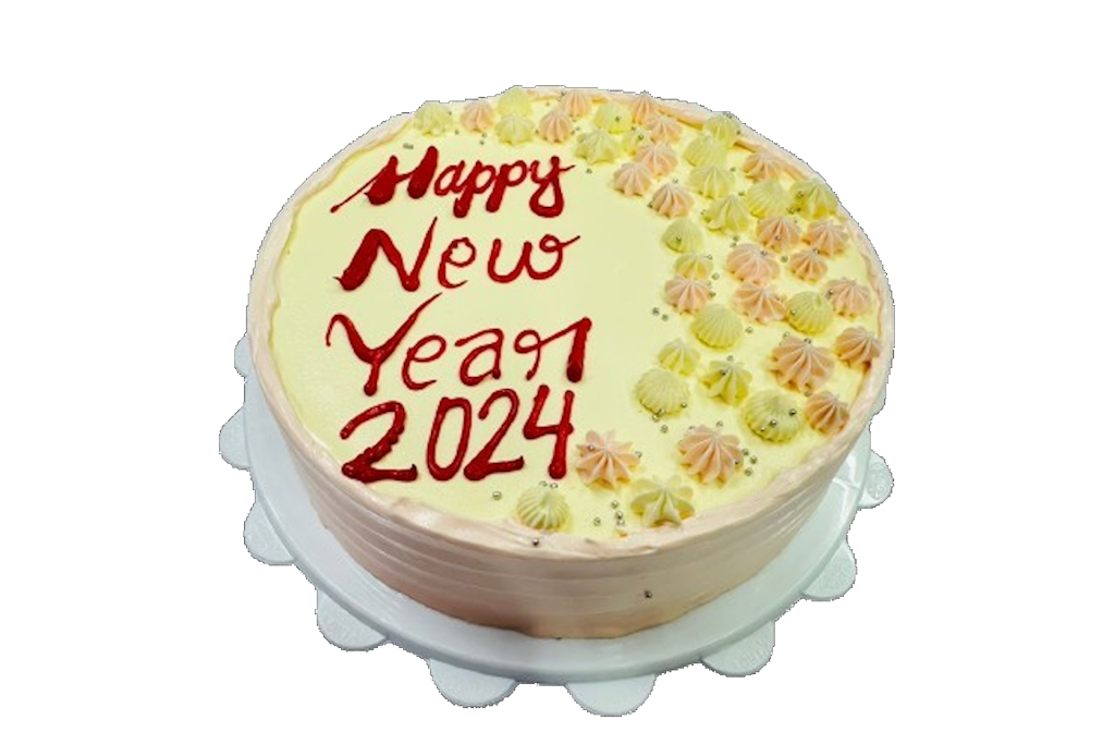 New Year Vanilla Cake 2024